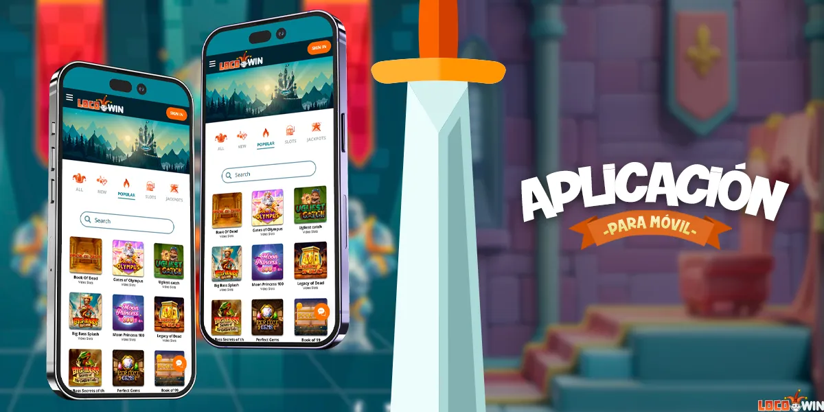 Aplicación Locowin para juegos de casino