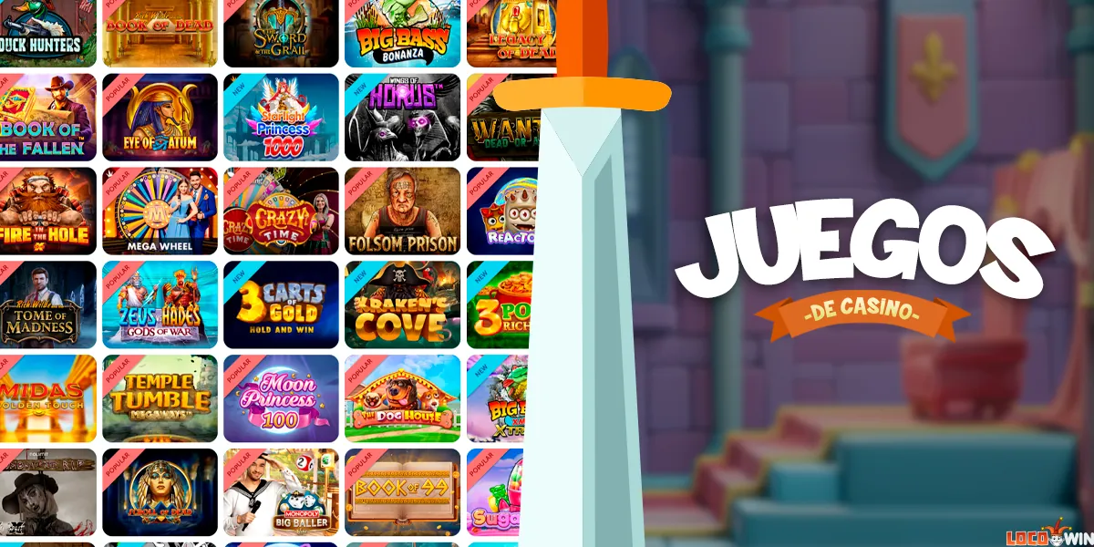 Variedad de juegos en Locowin Casino